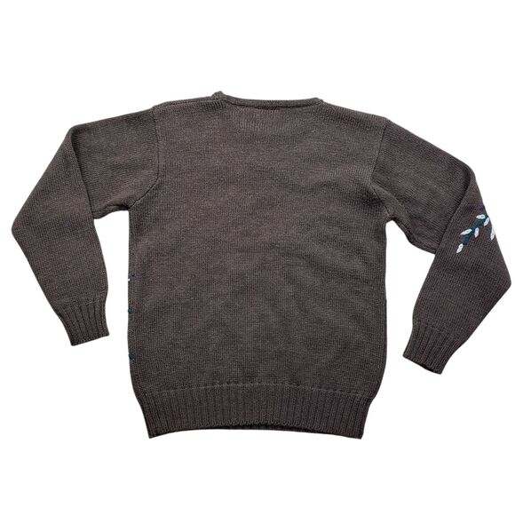 Vintage Country Suburbans Hand Knit Sweater Womens Small Farm House Town Cottage - Picture 7 of 8